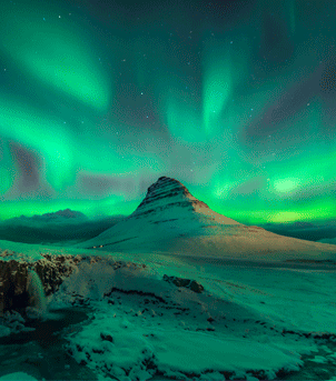 Islândia: Aurora Boreal e Sol da Meia-Noite